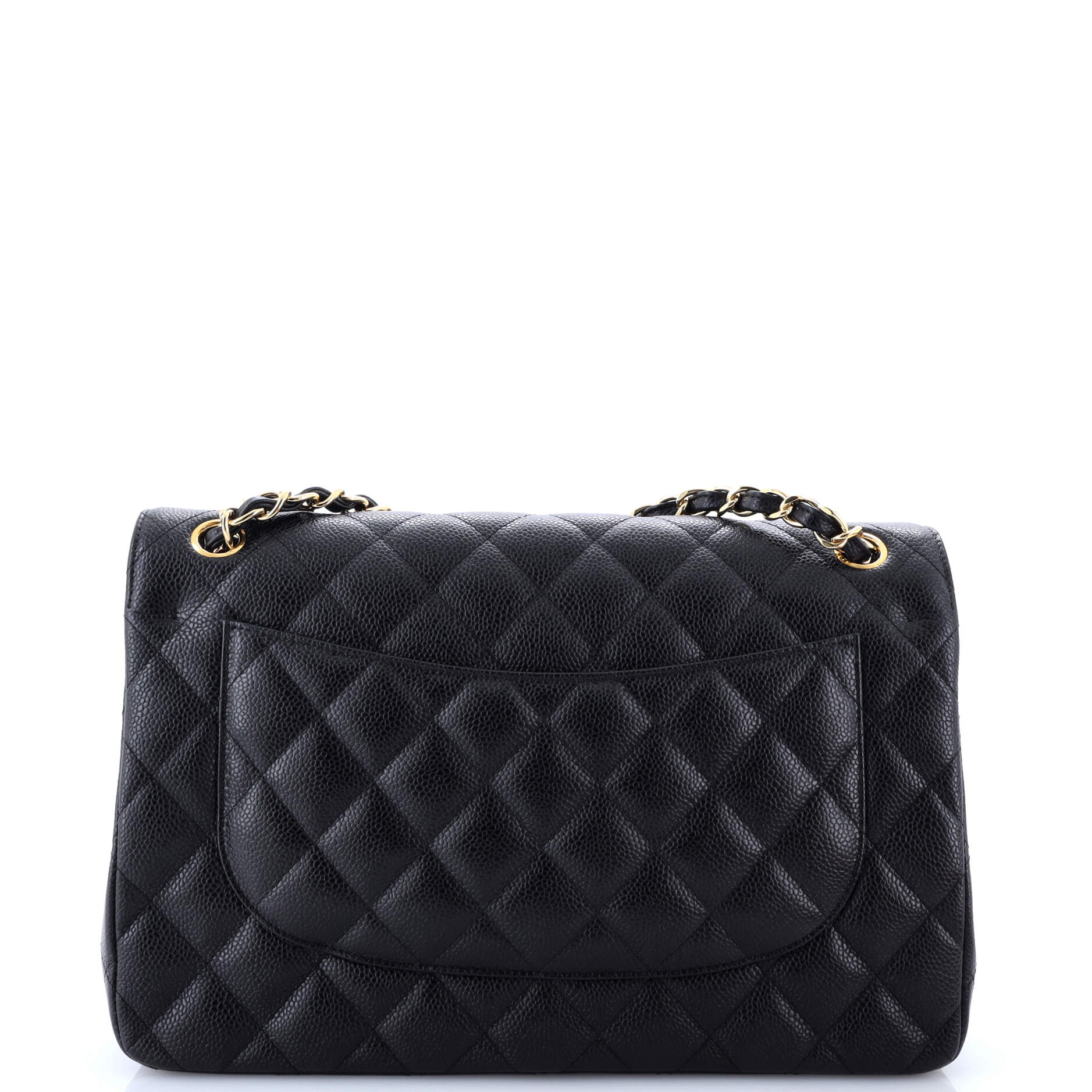 Classic Double Flap Bag Quilted Caviar Jumbo