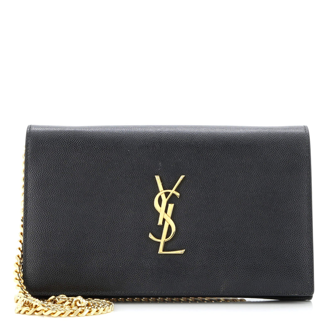 Classic Monogram Crossbody Bag Grainy Leather Large