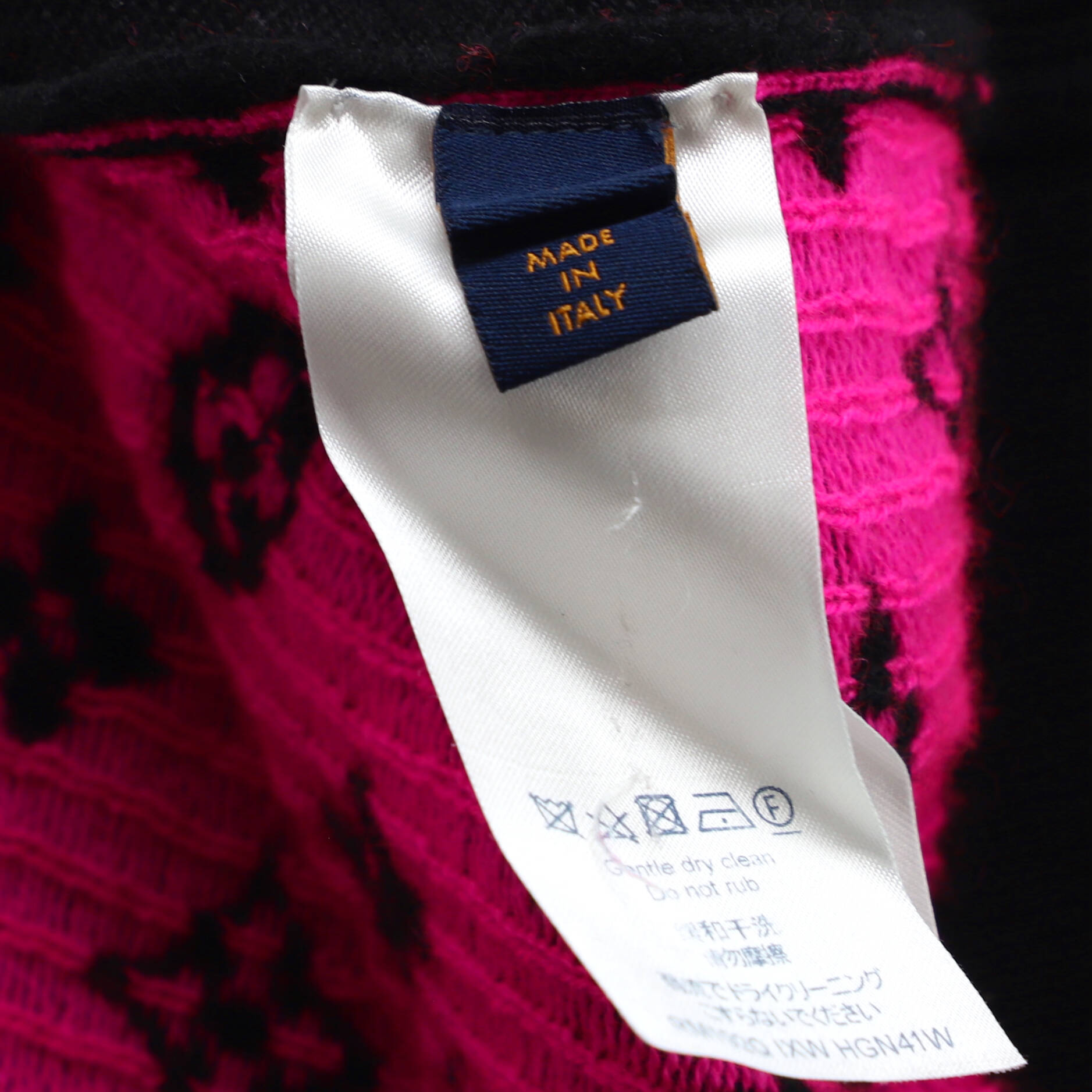 Men's Half And Half Monogram Crewneck Sweater Cashmere Blend