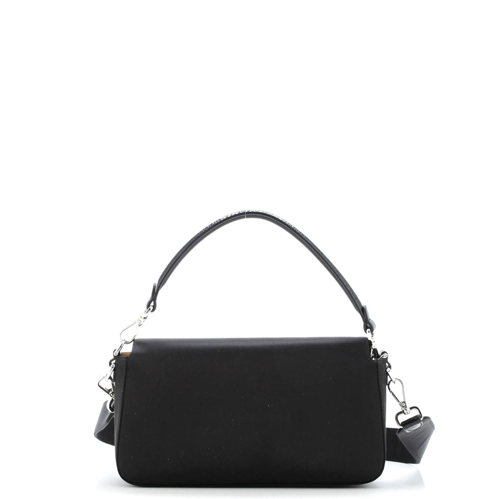 Baguette NM Bag Satin with Crystals and Karung Medium
