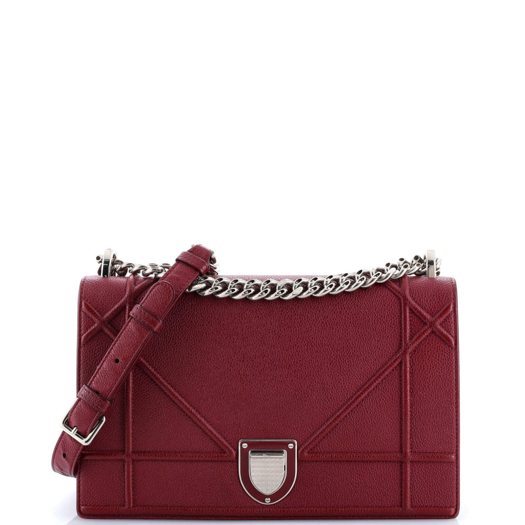 Diorama Flap Bag Grained Calfskin Medium