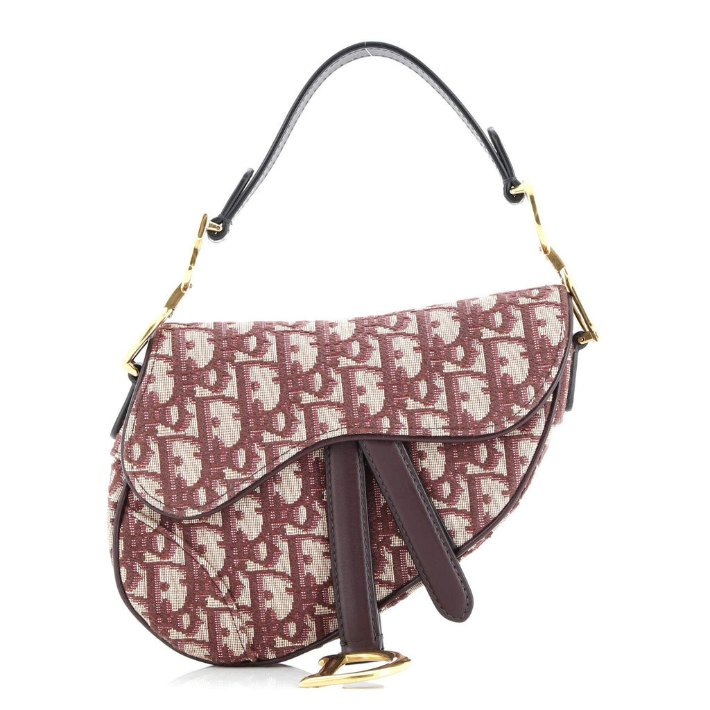 Saddle Handbag Oblique Canvas Mini