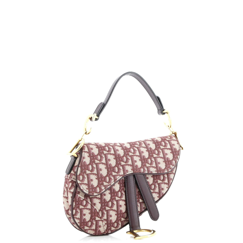 Saddle Handbag Oblique Canvas Mini