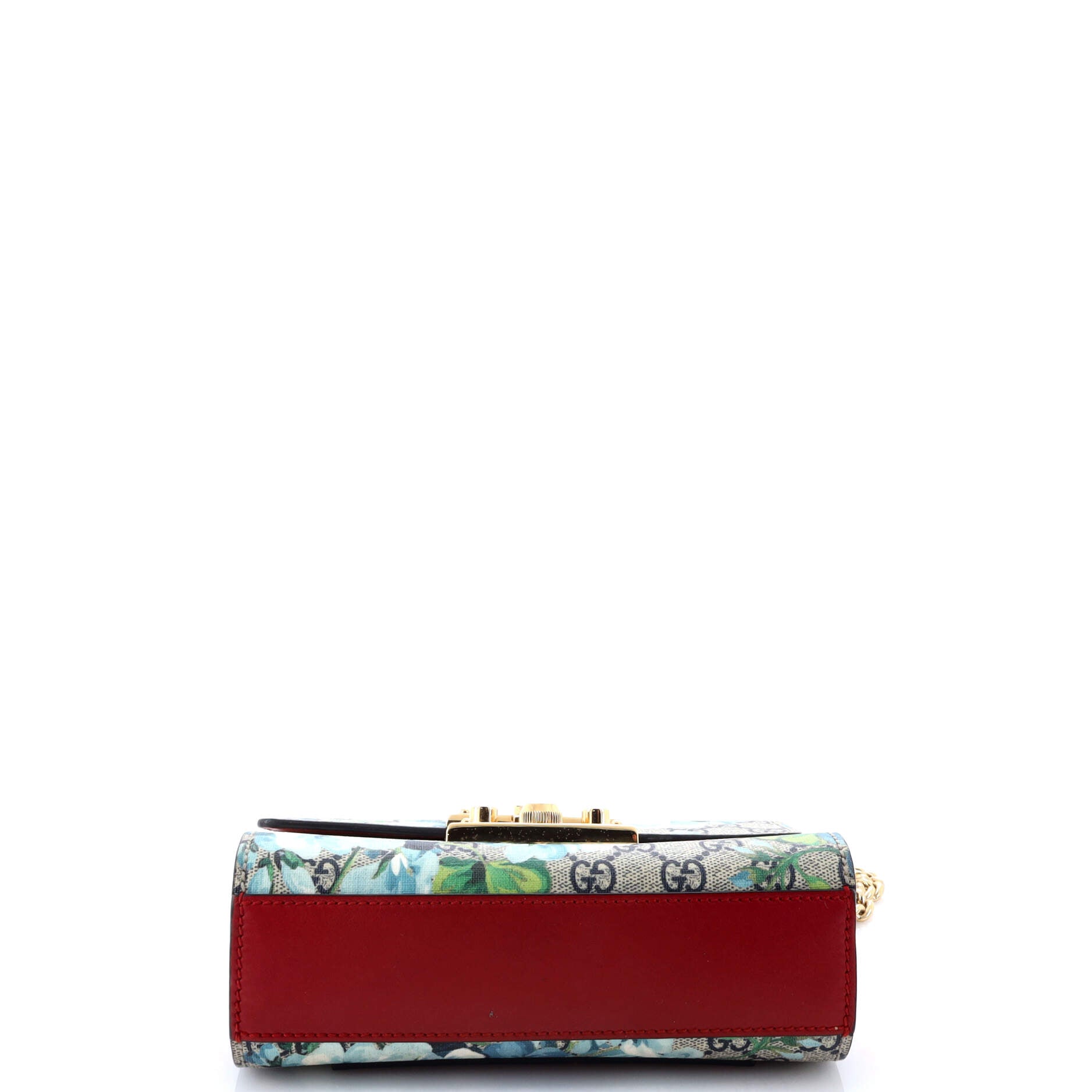 Padlock Shoulder Bag Blooms Print GG Coated Canvas Small