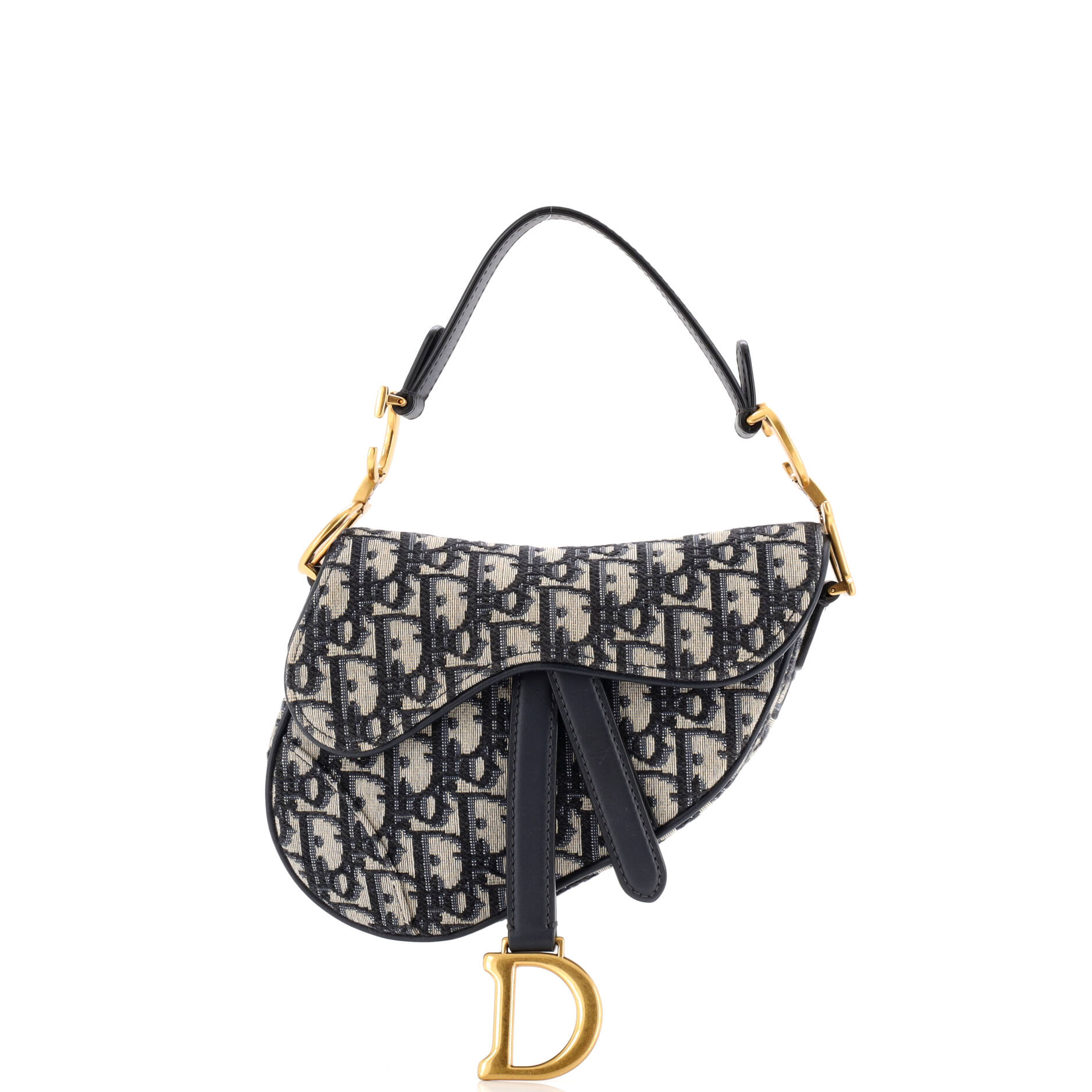 Saddle Handbag Oblique Canvas Mini
