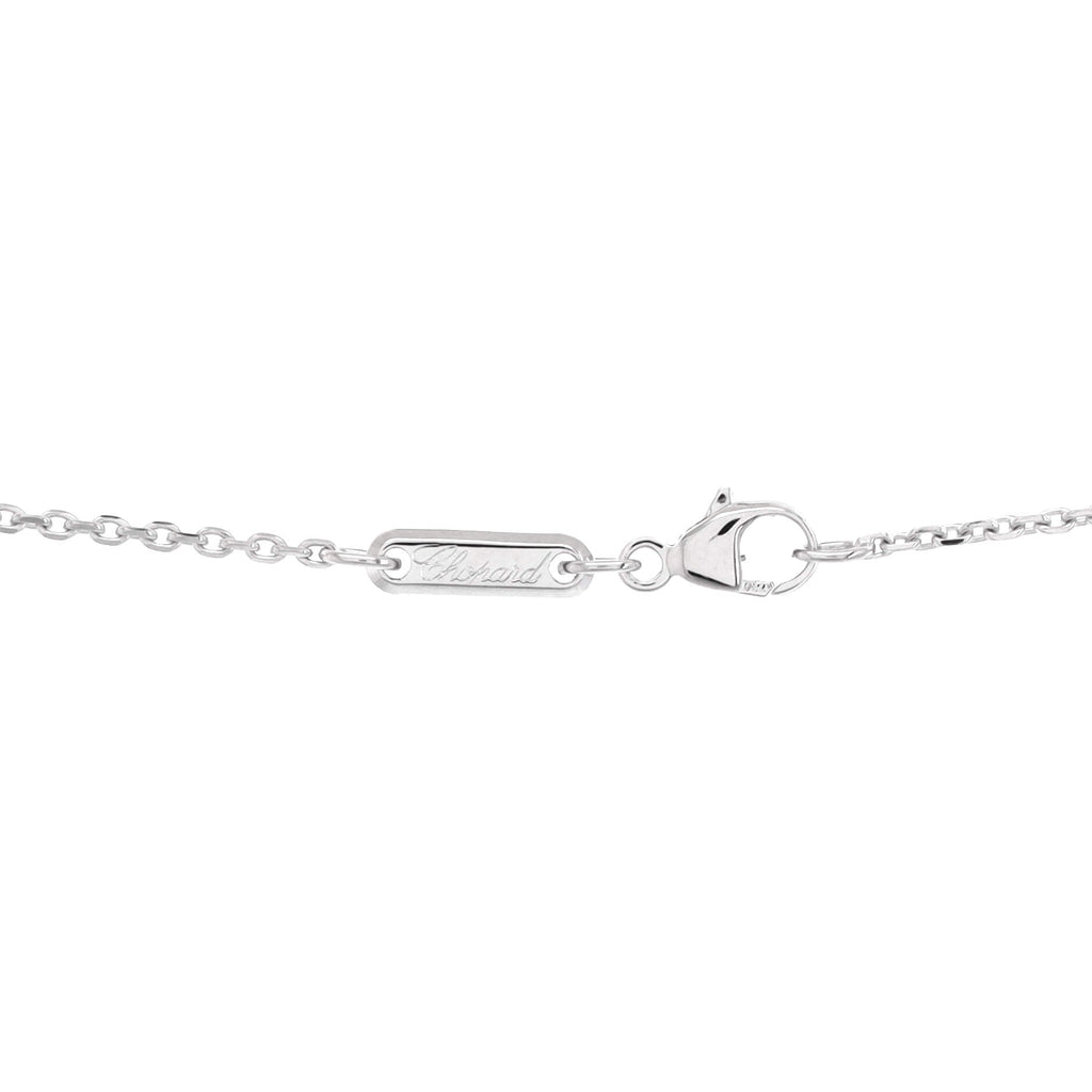 Happy Bubbles Pendant Necklace 18K White Gold with Diamonds and 1 Floating Diamond