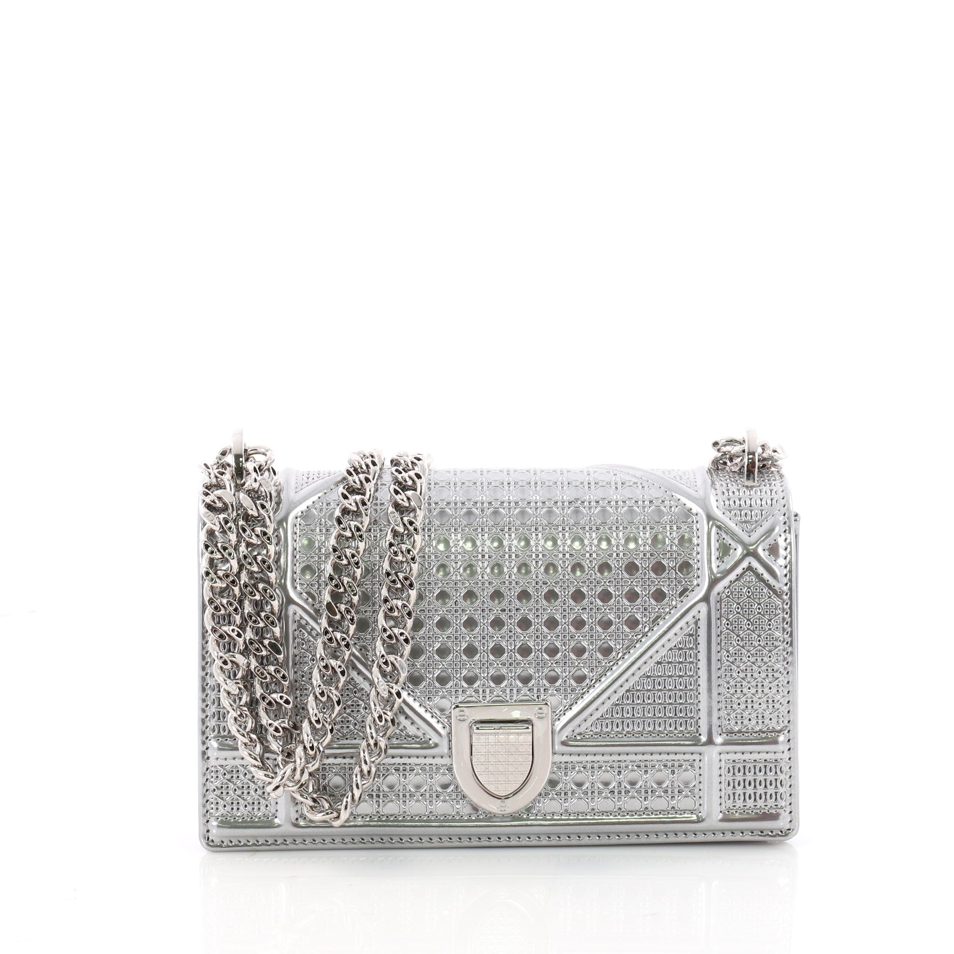 Diorama Flap Bag Cannage Embossed Calfskin Mini