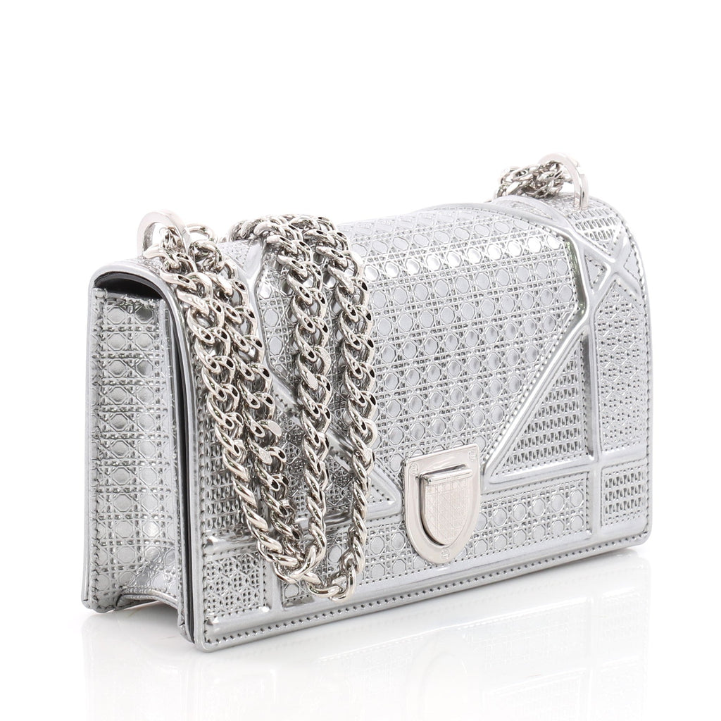 Diorama Flap Bag Cannage Embossed Calfskin Mini