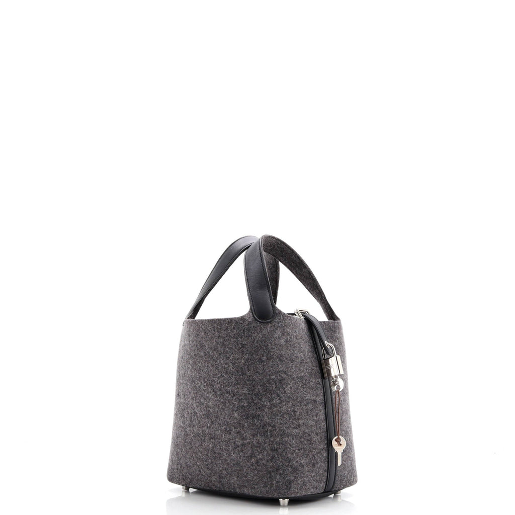 Picotin Lock Bag Felt with Leather PM