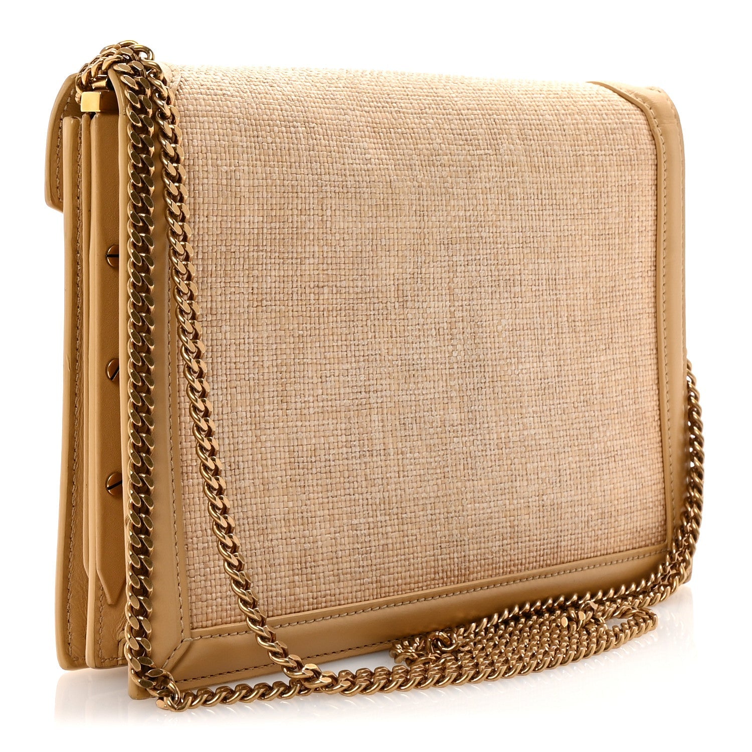 Canvas Calfskin Classic Monogram Cassandra Grege Brown Gold