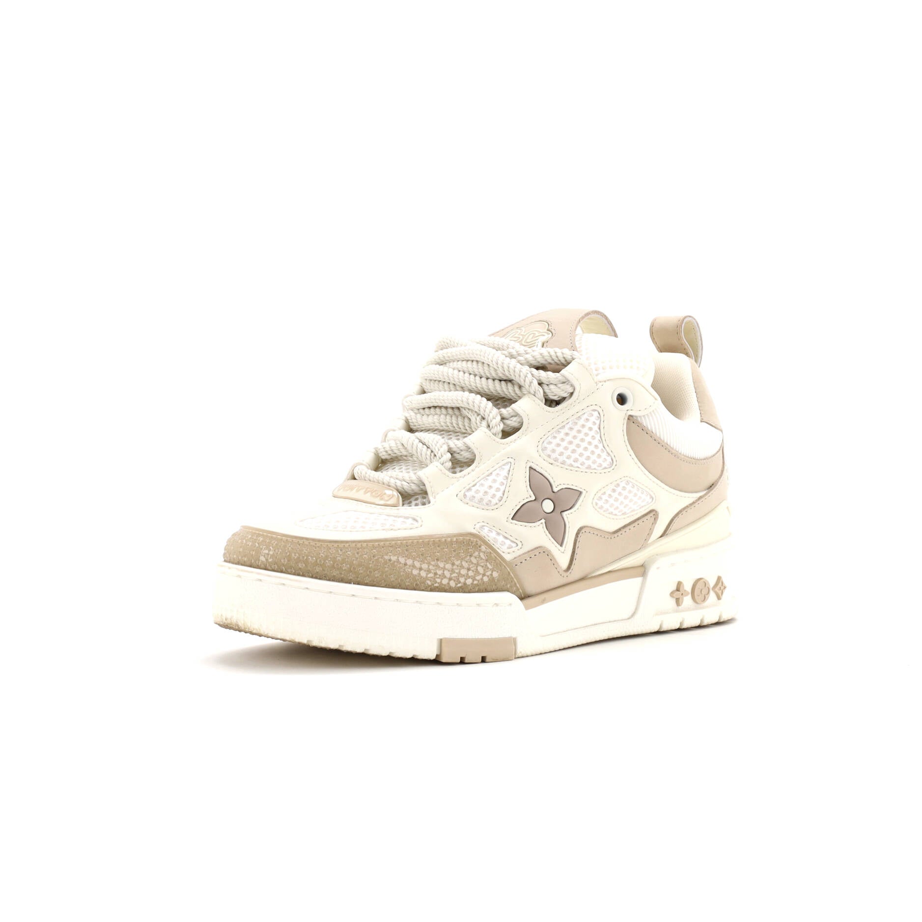 Men's LV Skate Sneakers Technical Mesh with Leather and Suede