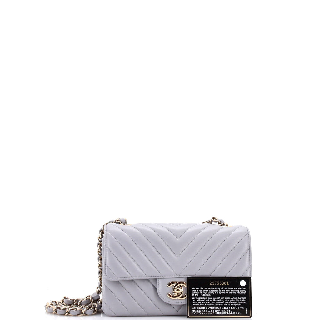 Classic Single Flap Bag Chevron Lambskin Mini