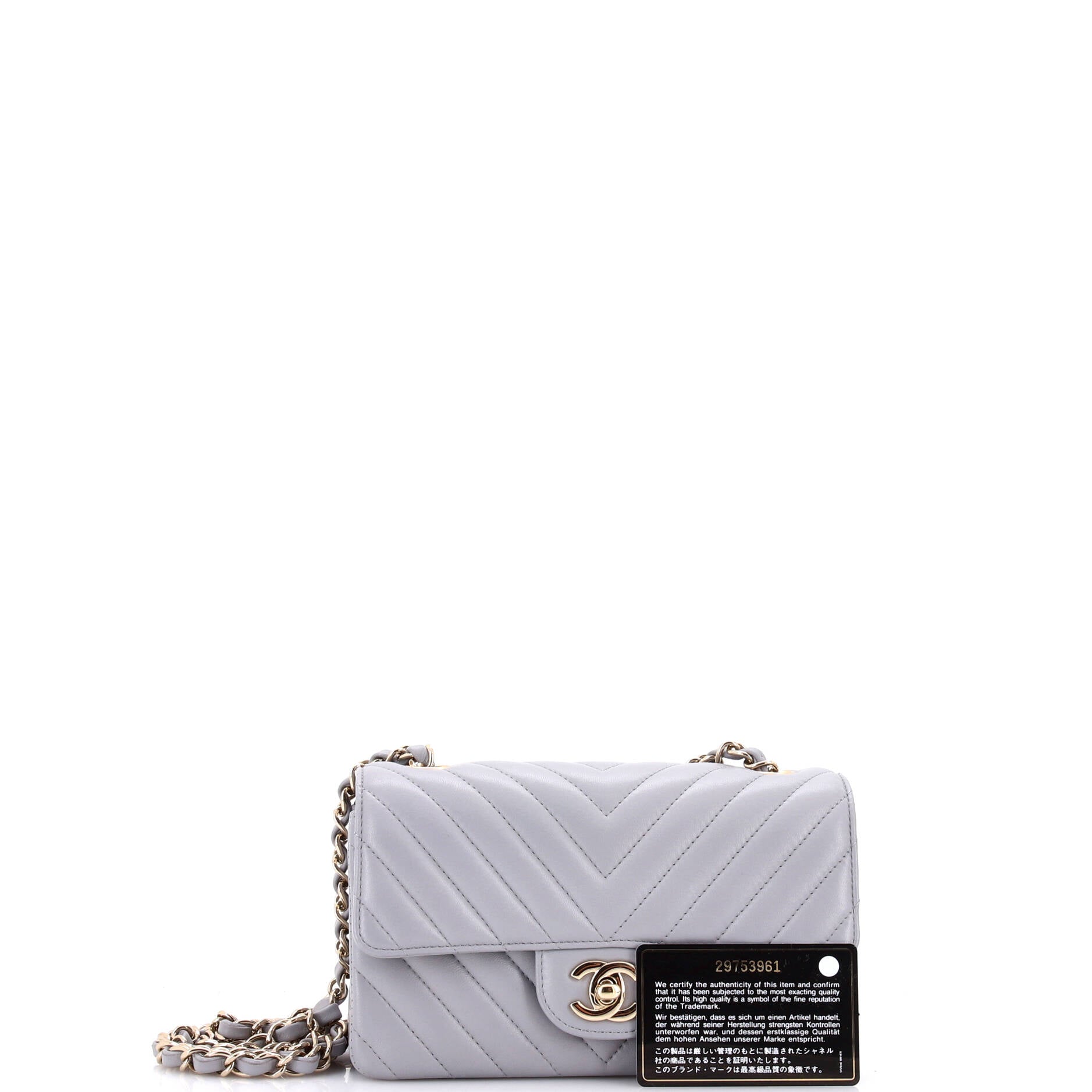 Classic Single Flap Bag Chevron Lambskin Mini