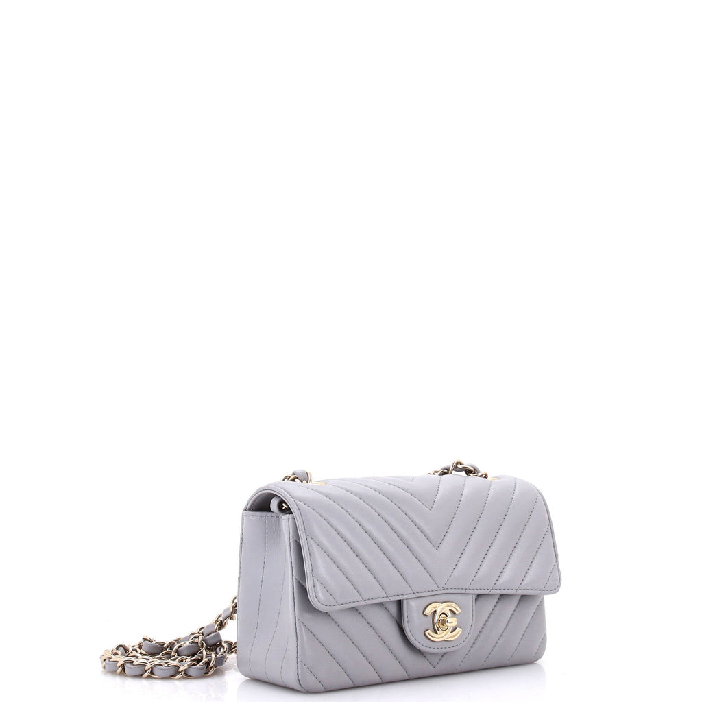 Classic Single Flap Bag Chevron Lambskin Mini