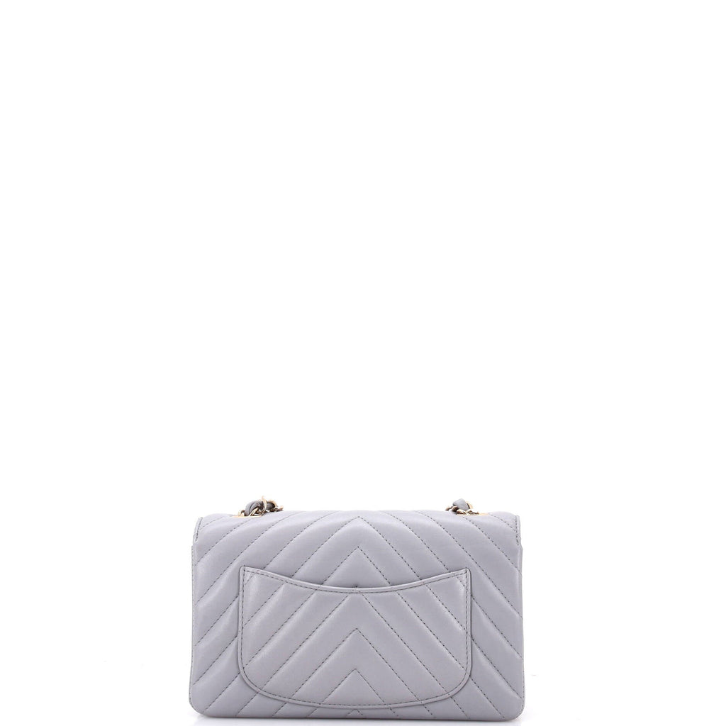 Classic Single Flap Bag Chevron Lambskin Mini