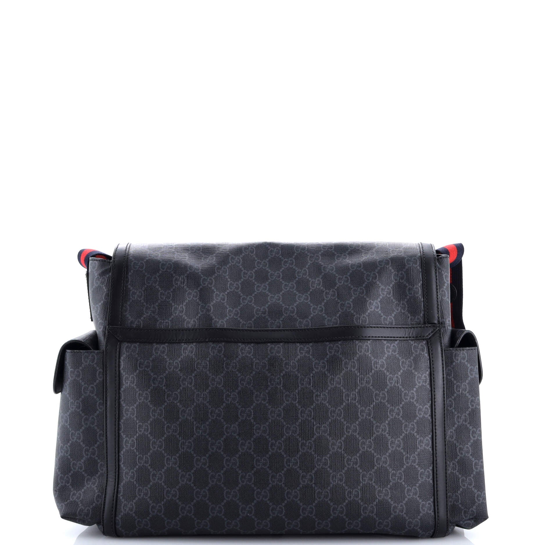 Web Strap Diaper Bag GG Coated Canvas Small
