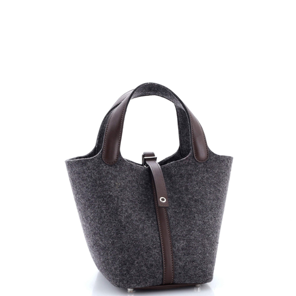 Picotin Lock Bag Felt with Leather PM