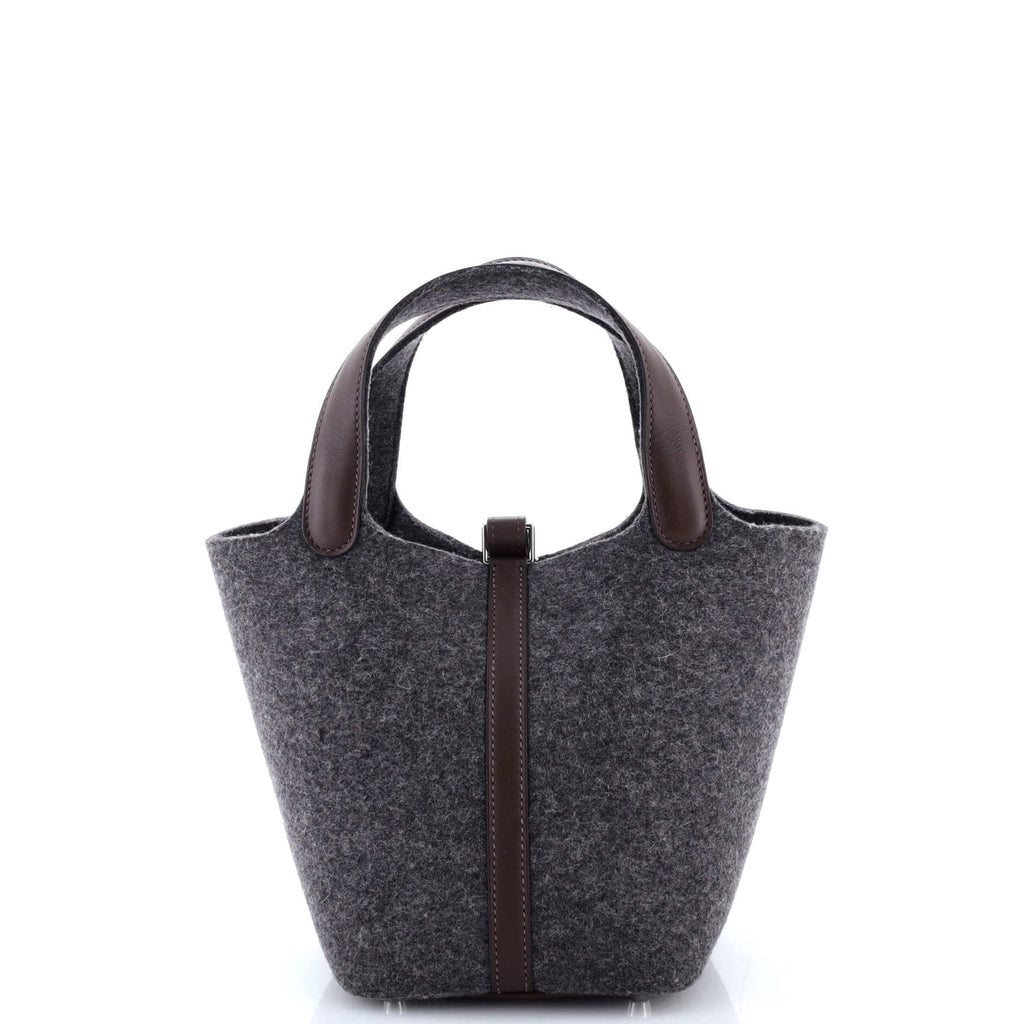 Picotin Lock Bag Felt with Leather PM