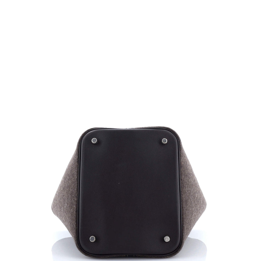 Picotin Lock Bag Felt with Leather MM