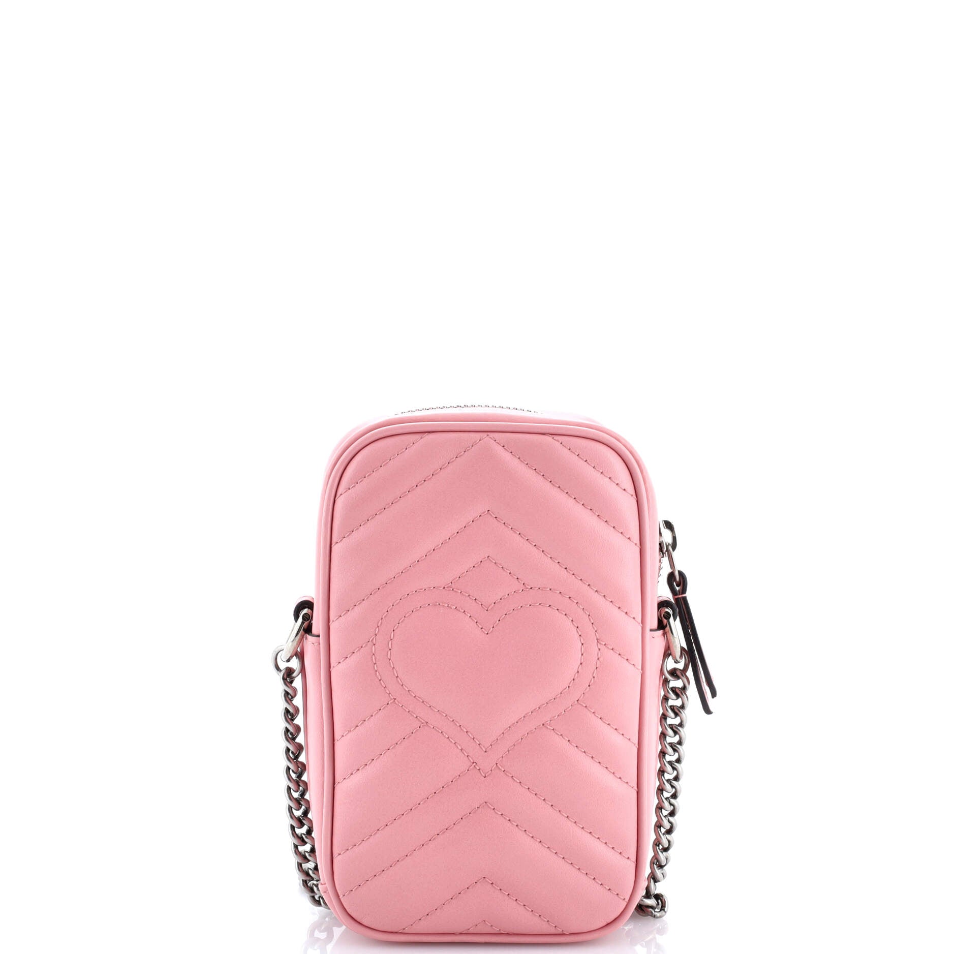 GG Marmont Vertical Phone Crossbody Bag Matelasse Leather Mini