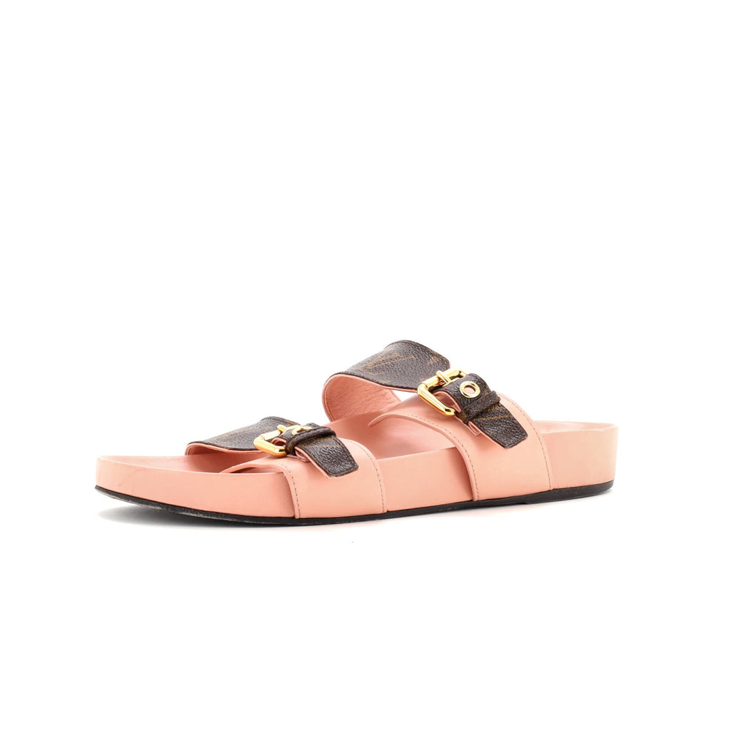 Women's Bom Dia Flat Mules Monogram Canvas