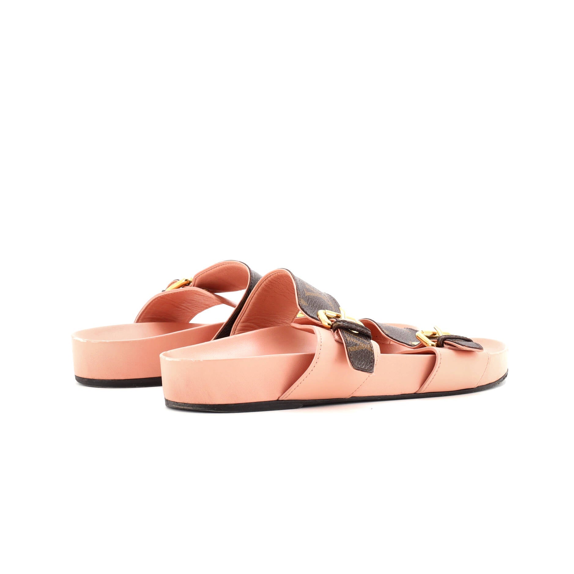 Women's Bom Dia Flat Mules Monogram Canvas
