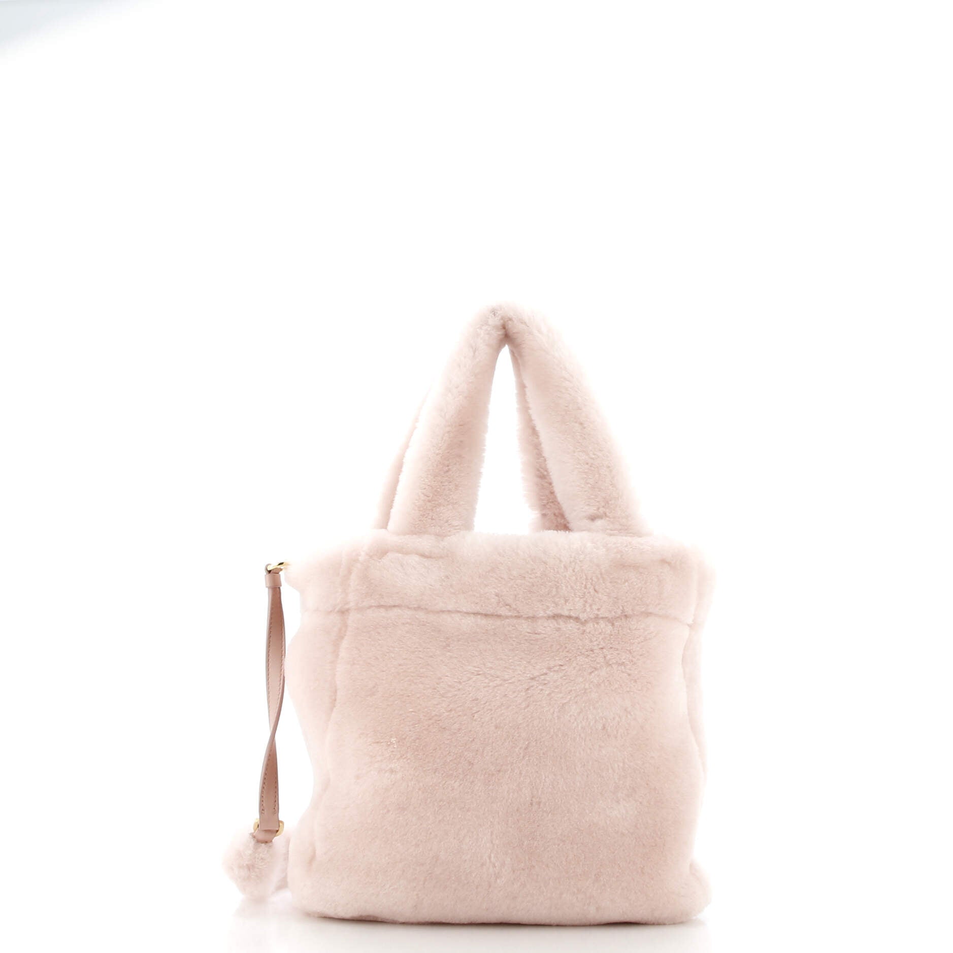 Logo Tote Shearling Mini