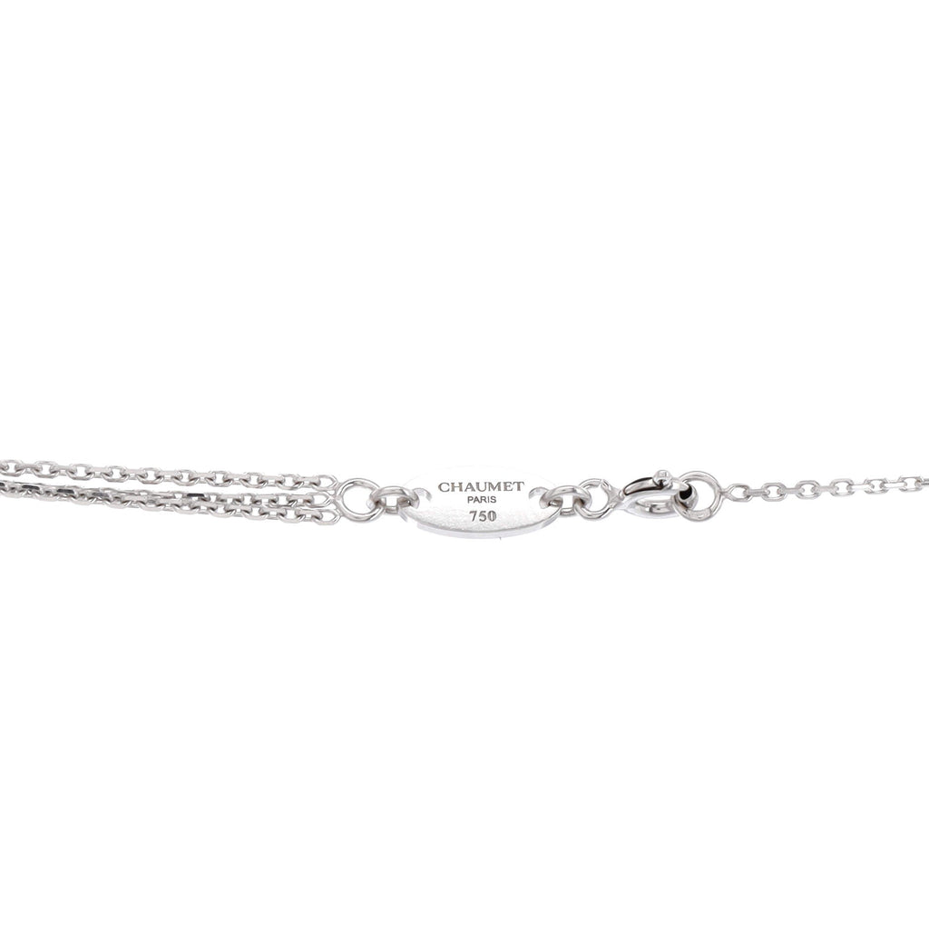 Attrape-Moi Spider Web Pendant Necklace 18K White Gold with Diamonds and Amethyst Large