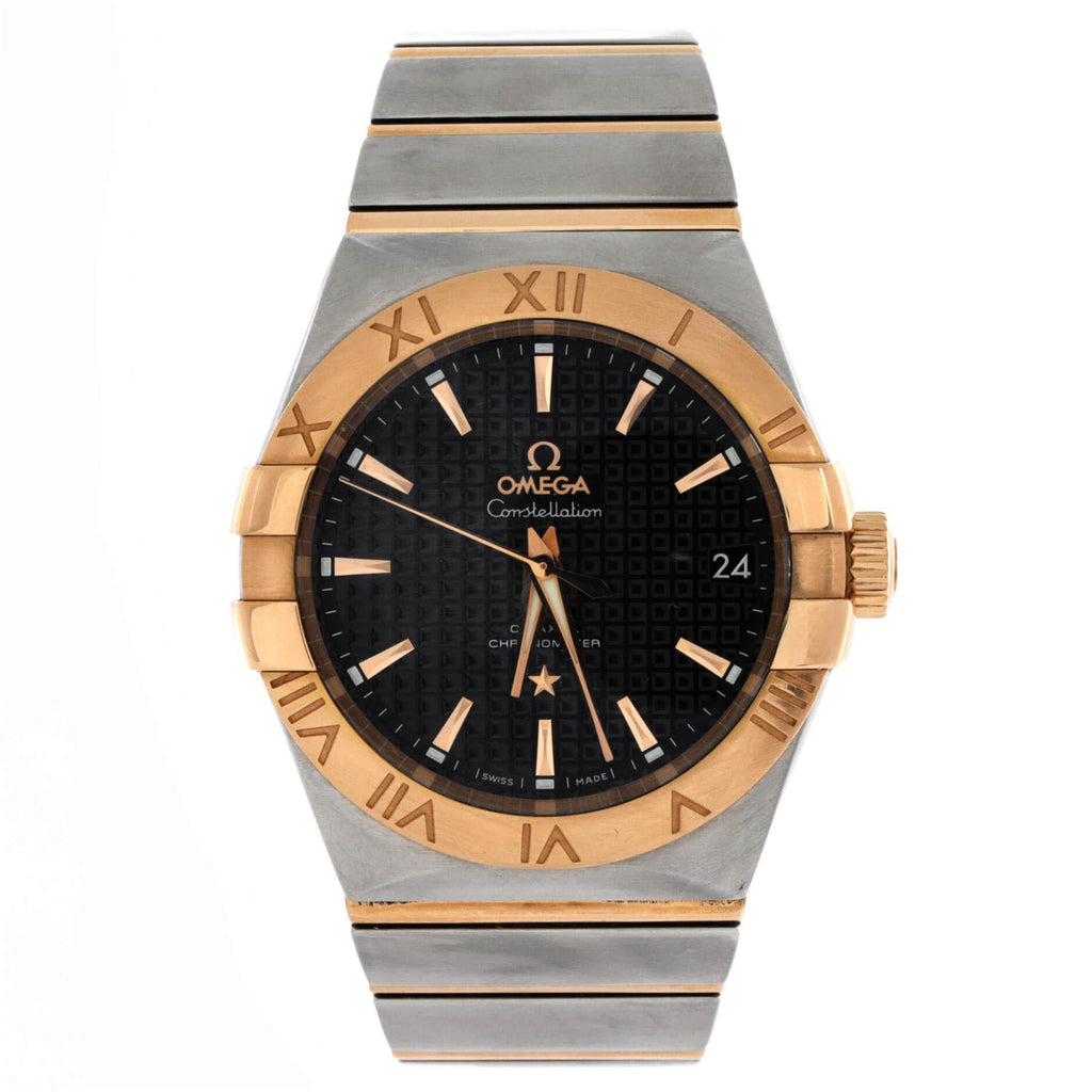 Constellation Co-Axial Chronometer Automatic Watch Stainless Steel with Rose Gold 38