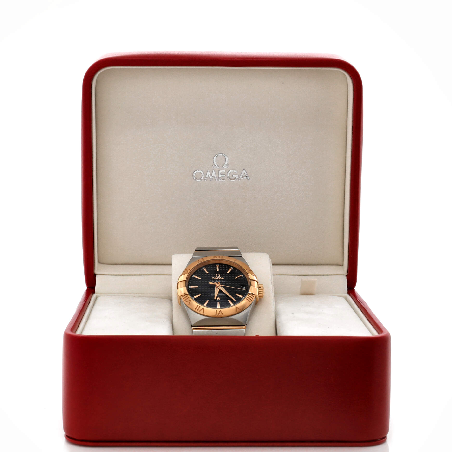 Constellation Co-Axial Chronometer Automatic Watch Stainless Steel with Rose Gold 38