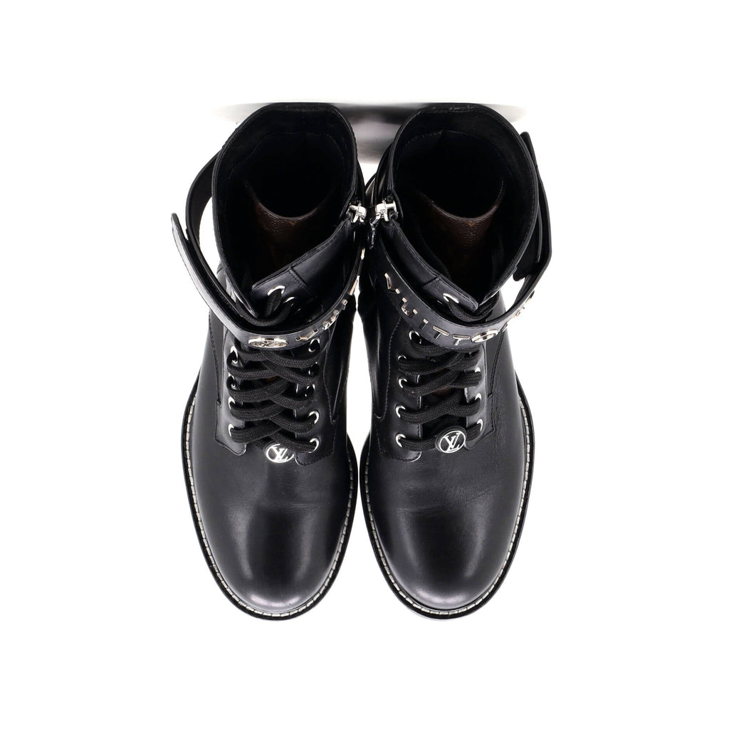 Women's Logo Territory Flat Ranger Boots Leather