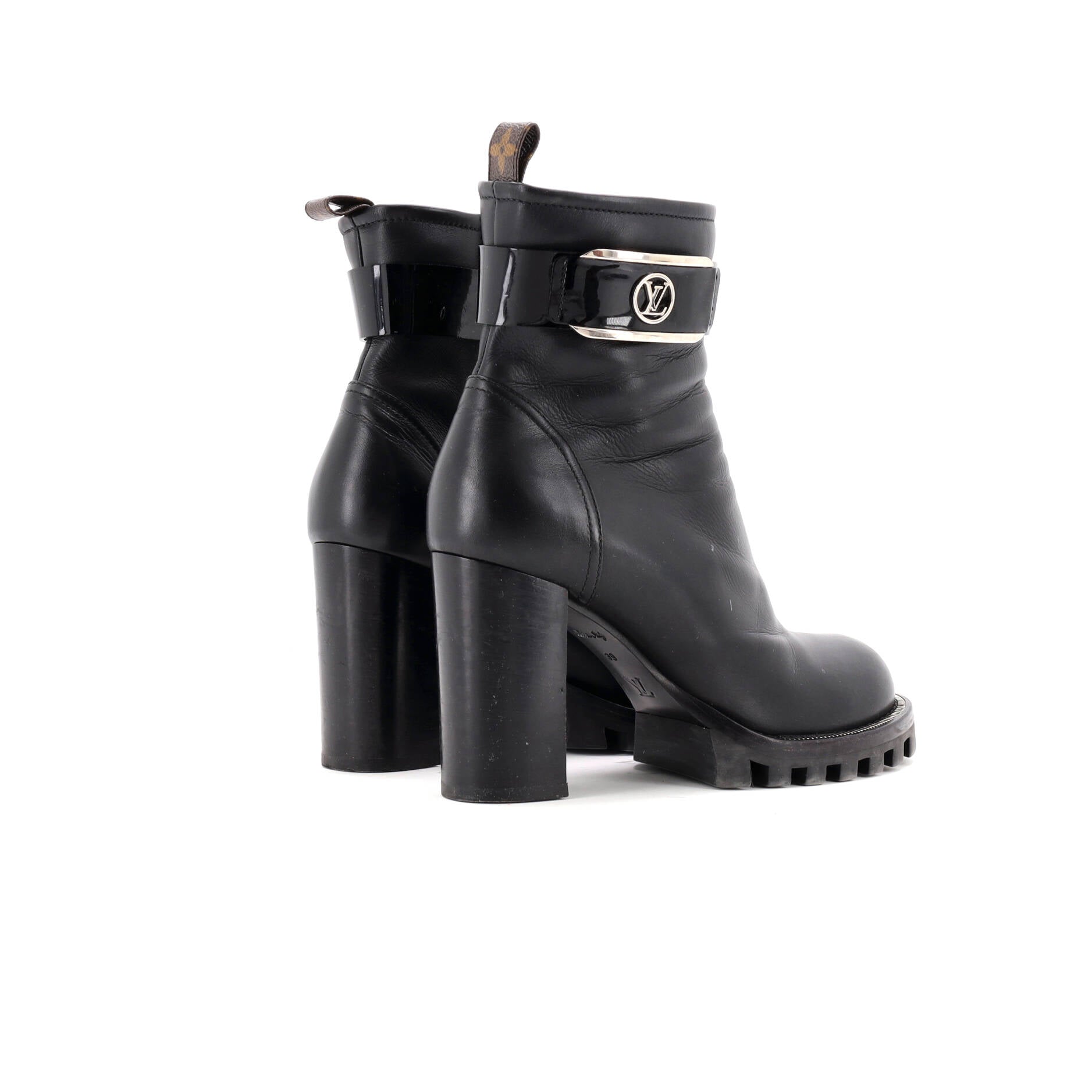 Women's Star Trail Buckle Ankle Boots Leather
