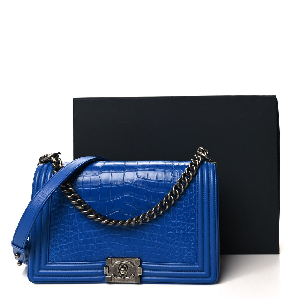 Alligator New Medium Boy Flap Blue