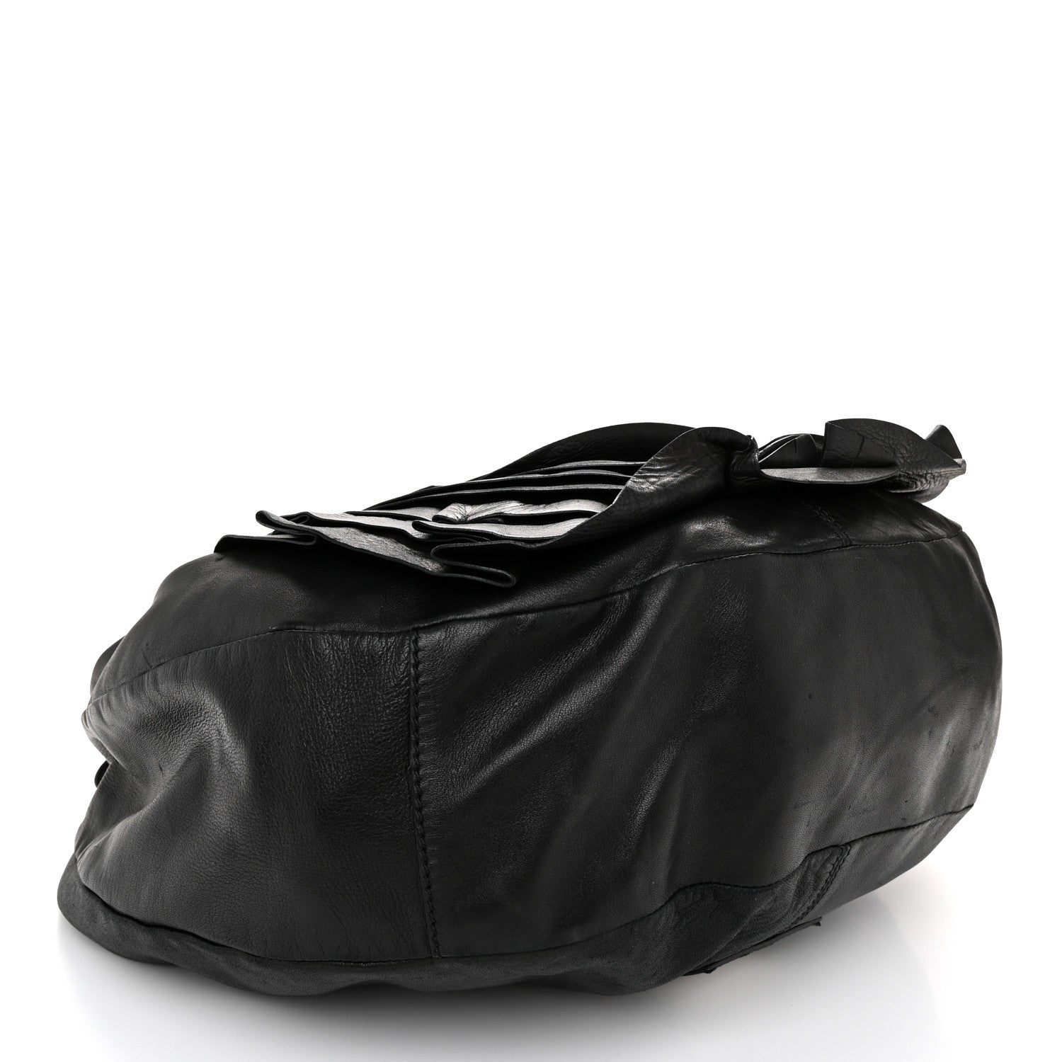 Nappa Rosette Hobo Black