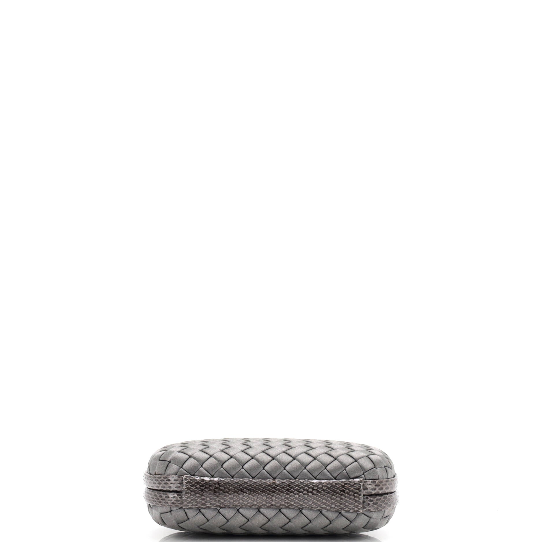 Box Knot Clutch Intrecciato Satin Small