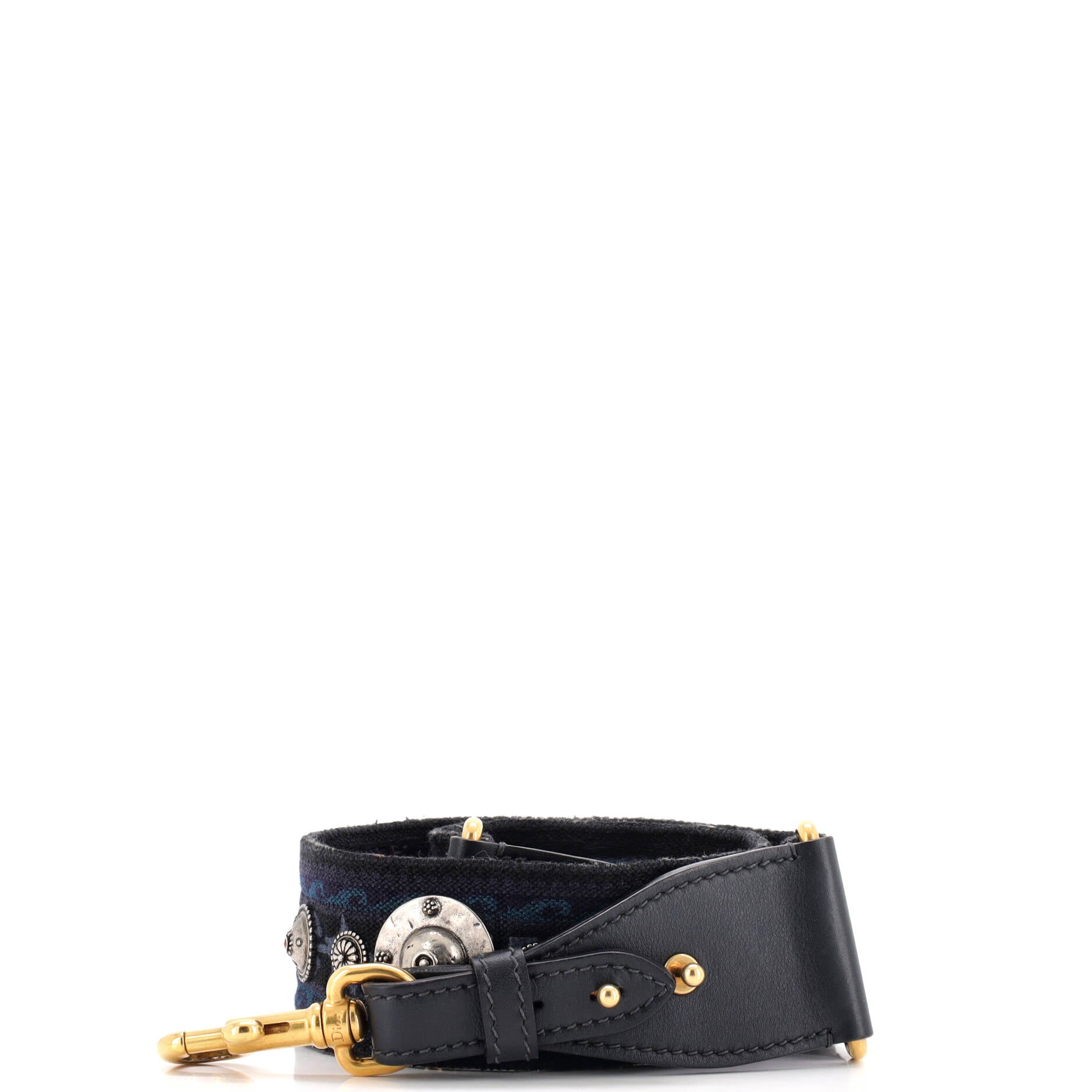 Bohemian Shoulder Strap Embellished Camouflage Canvas