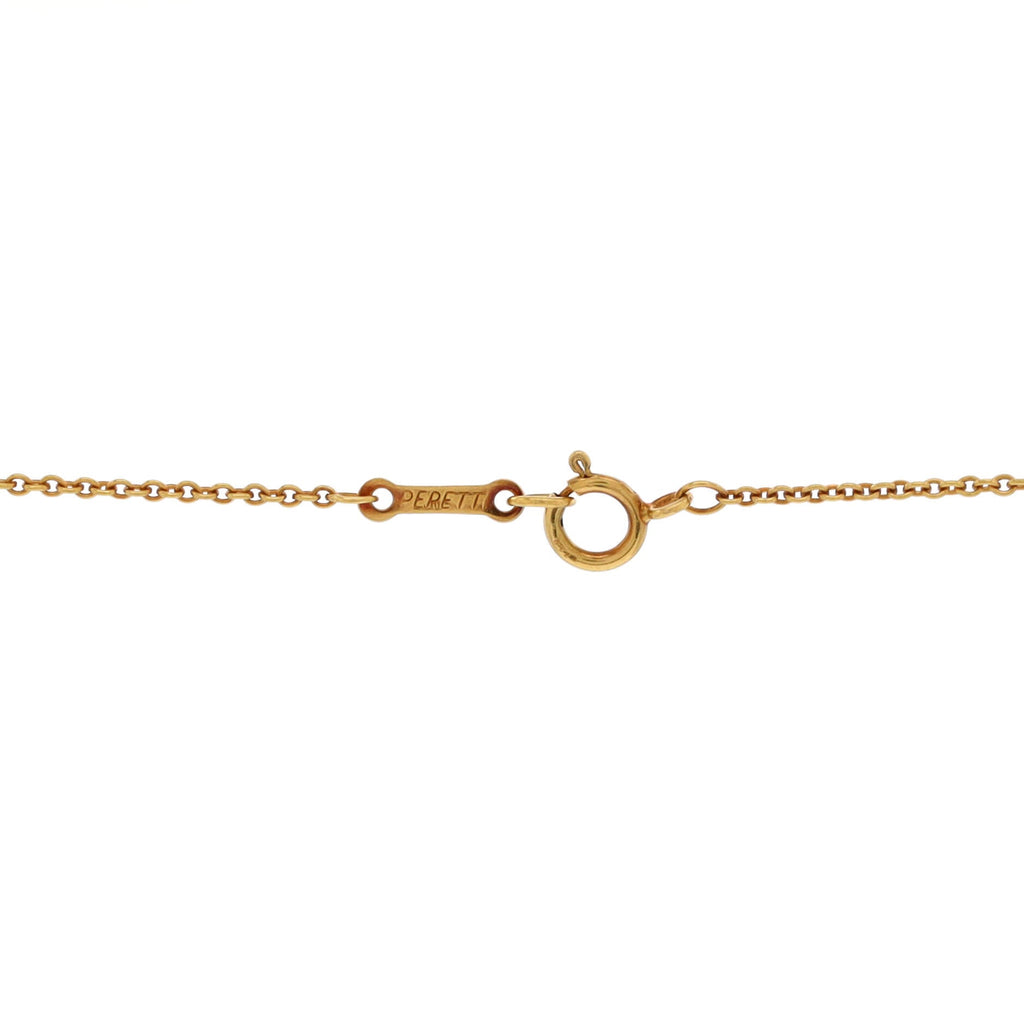 Elsa Peretti Open Heart Pendant Necklace 18K Yellow Gold 22mm