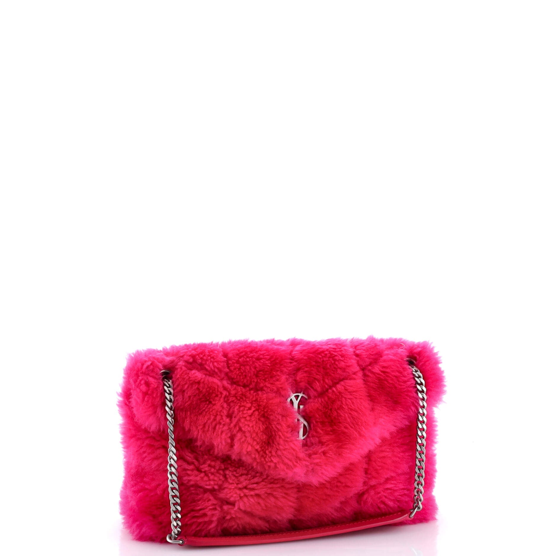 Loulou Puffer Shoulder Bag Quilted Shearling Small