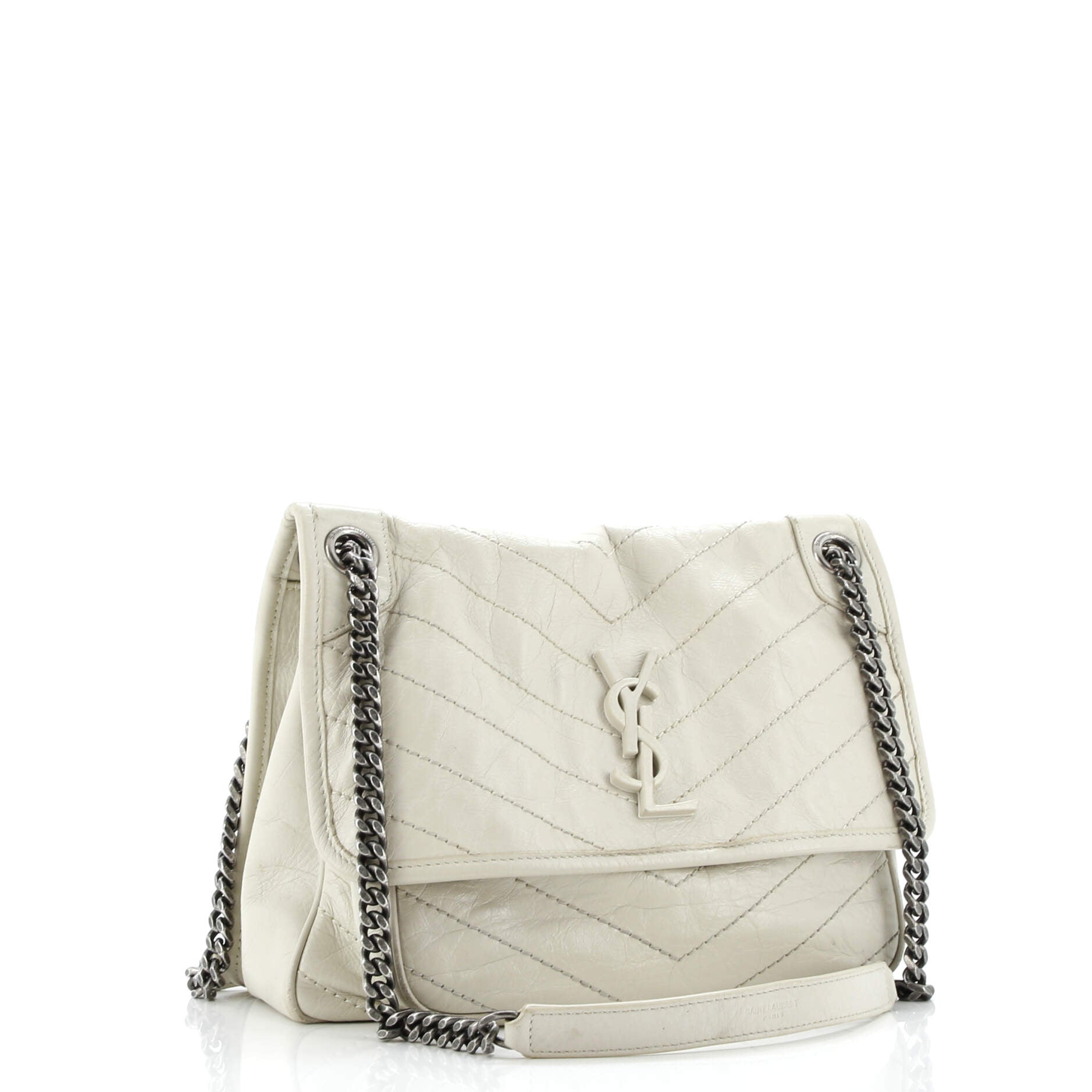 Niki Chain Flap Bag Matelasse Chevron Leather Medium