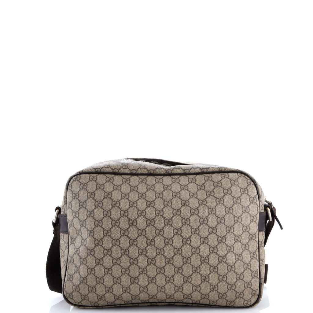 Front Zip Camera Bag GG Coated Canvas Large