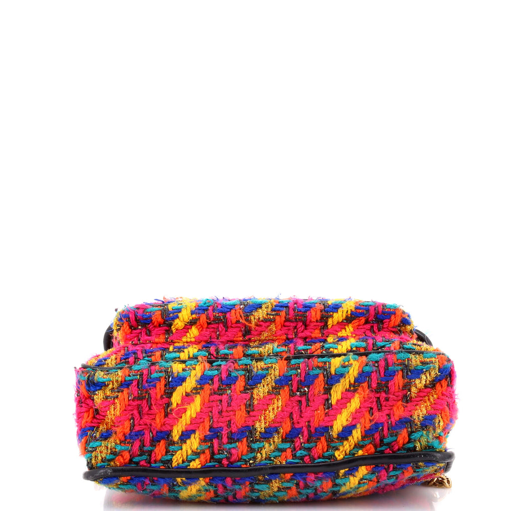Niki Chain Flap Bag Matelasse Chevron Tweed Medium