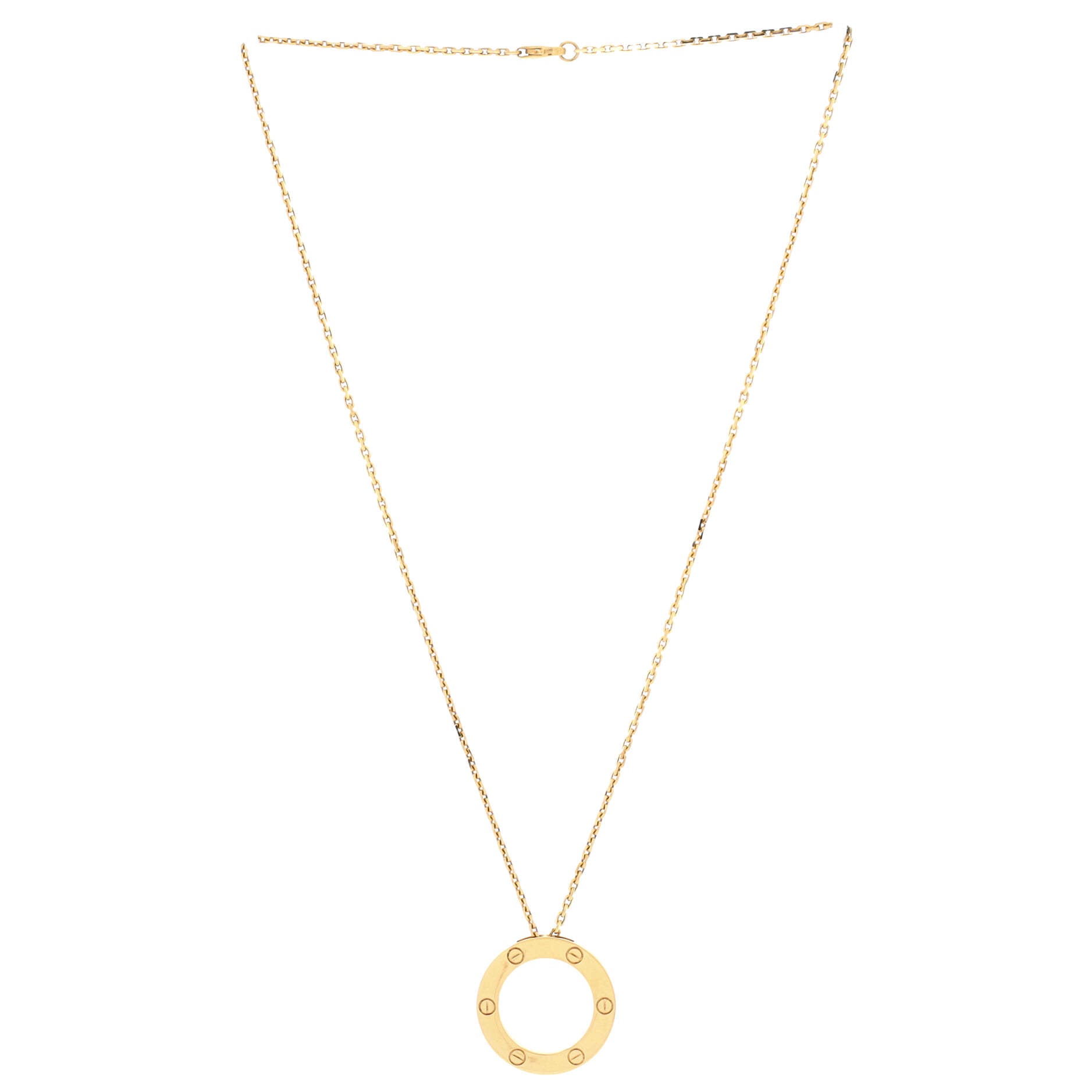 Love Pendant Necklace 18K Yellow Gold