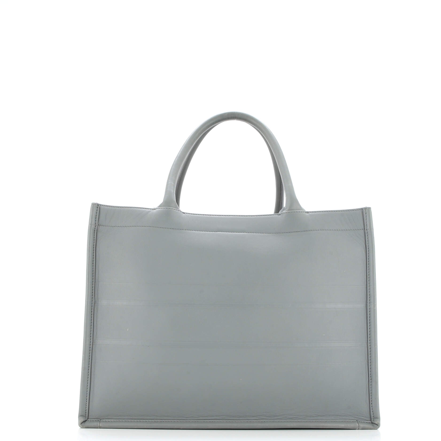 Book Tote Embossed Leather Medium