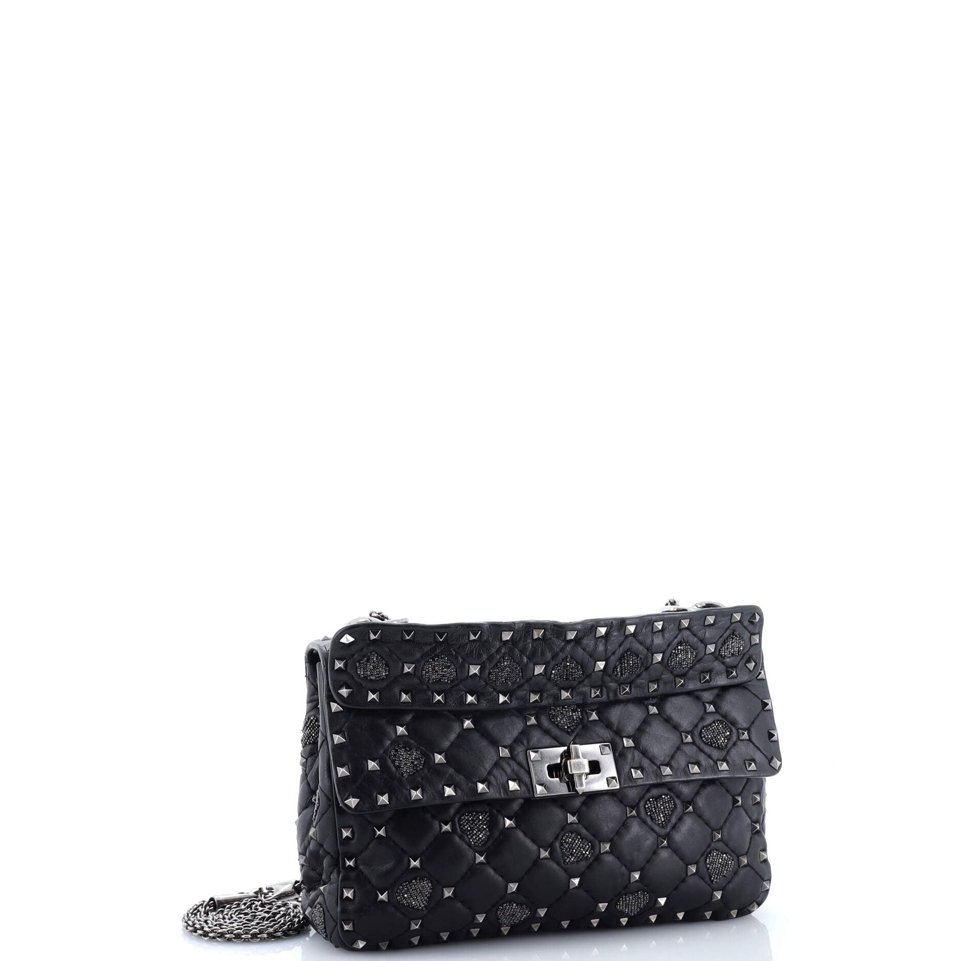 Rockstud Spike Flap Bag Quilted Leather Medium