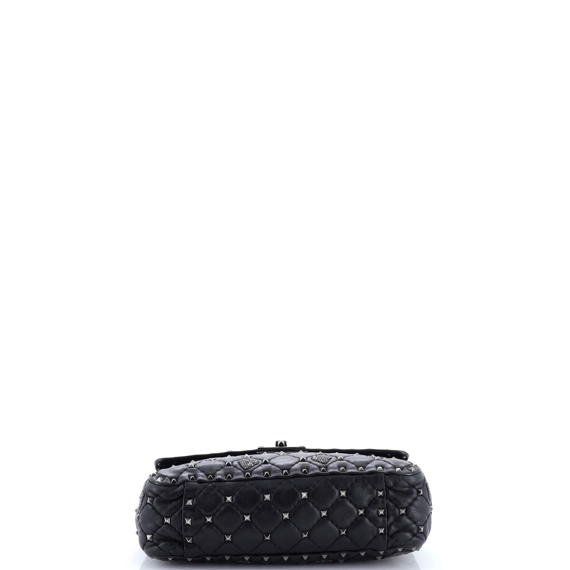 Rockstud Spike Flap Bag Quilted Leather Medium