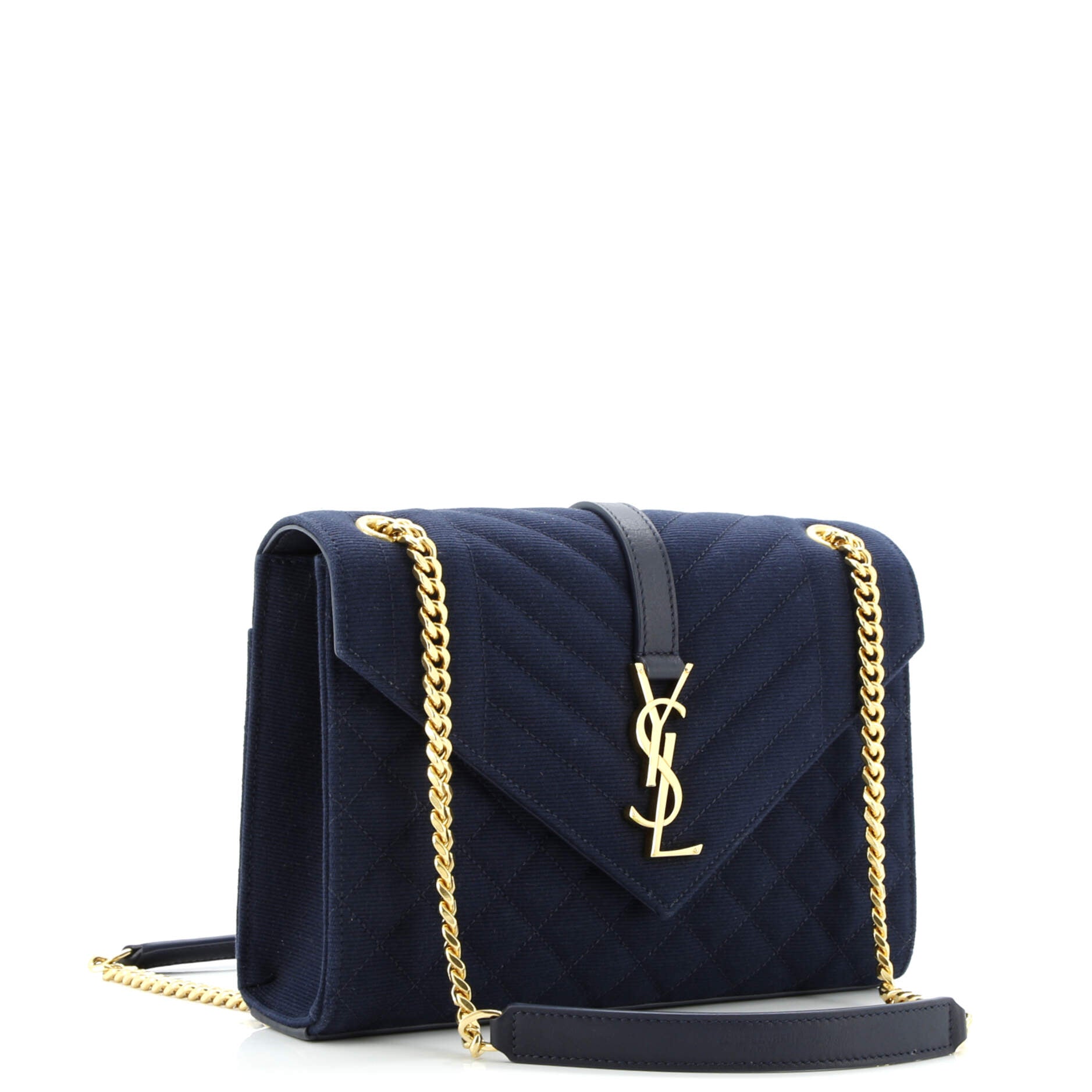 Classic Monogram Envelope Satchel Mixed Matelasse Canvas Medium