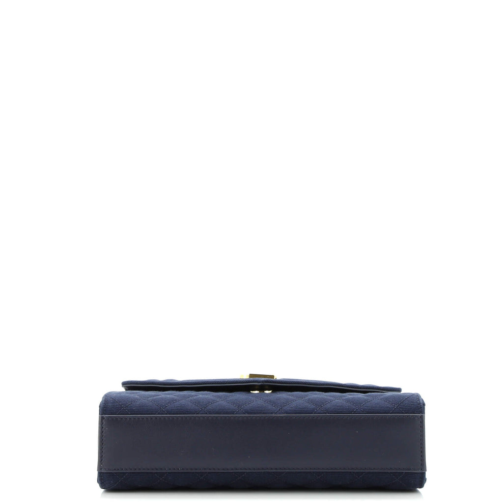 Classic Monogram Envelope Satchel Mixed Matelasse Canvas Medium