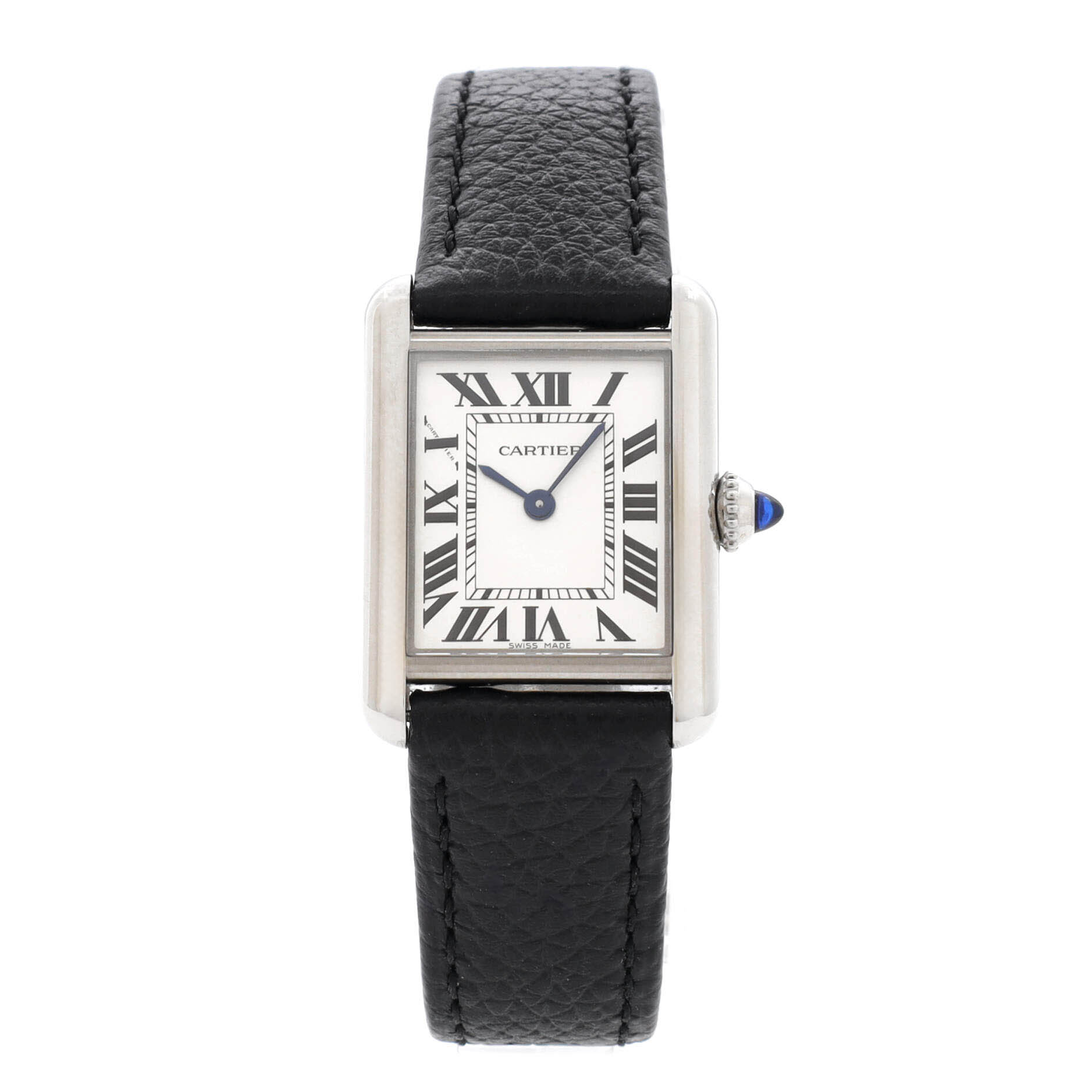Must de Cartier Tank Quartz Watch Stainless Steel and Leather 22