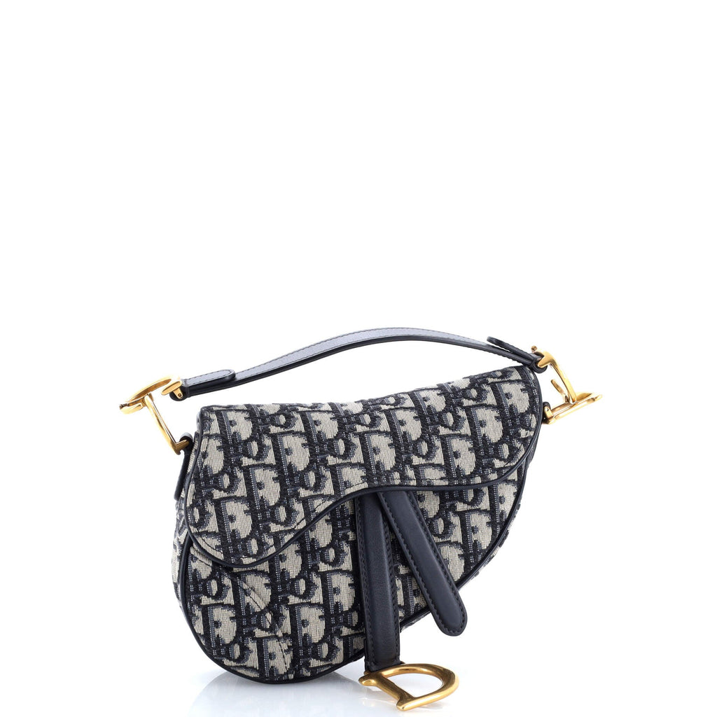 Saddle Handbag Oblique Canvas Mini