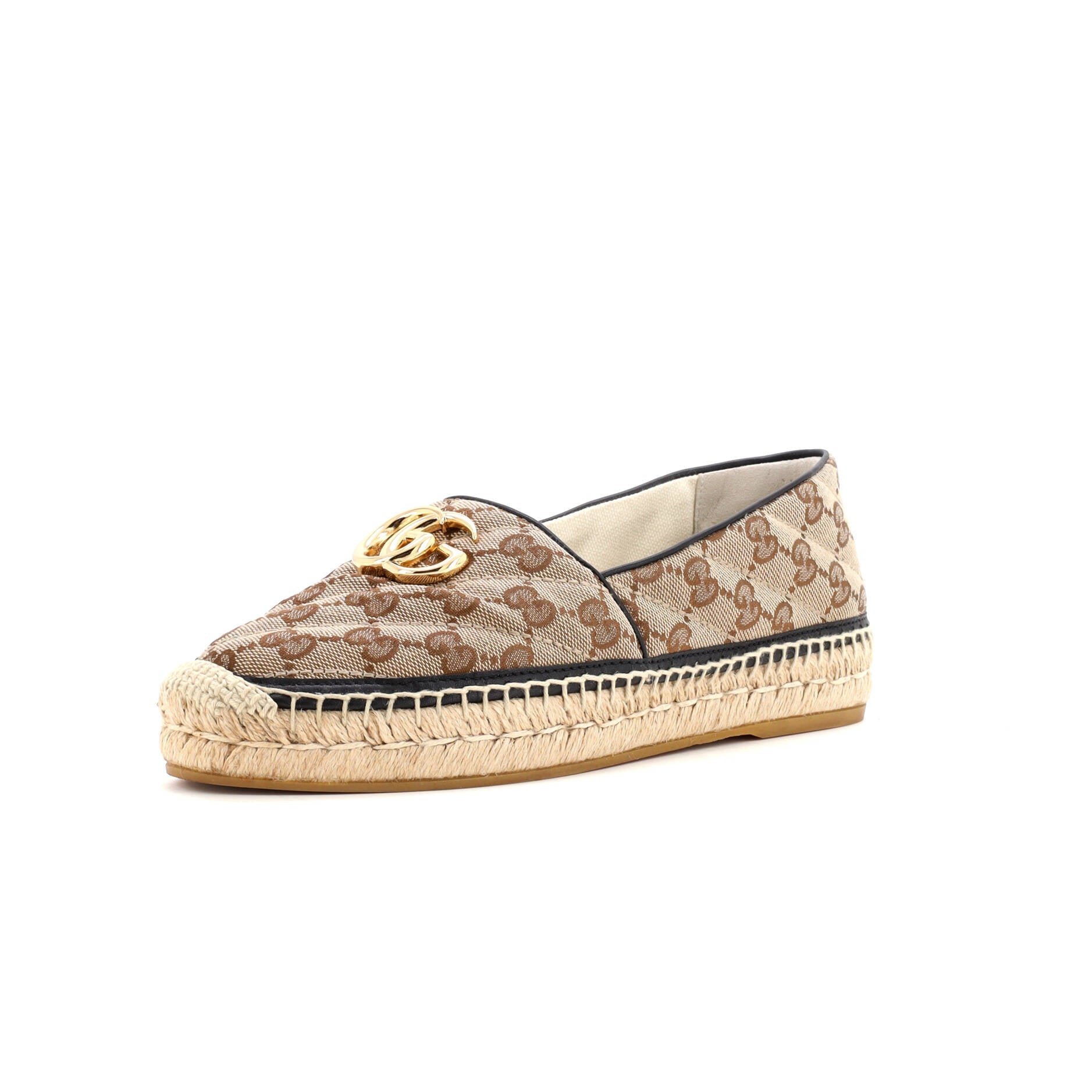 Women's GG Marmont Espadrilles Diagonal Quilted GG Canvas